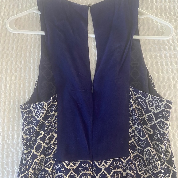 Blue Wide Leg Anthropologie Jumpsuit - Sz 6 - Picture 5 of 7